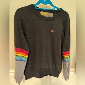 Aviator Nation striped sweatshirt